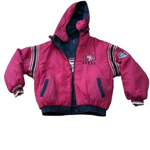 Vintage 49ers Pro Layer NFL Reversible Coat Size:XXL